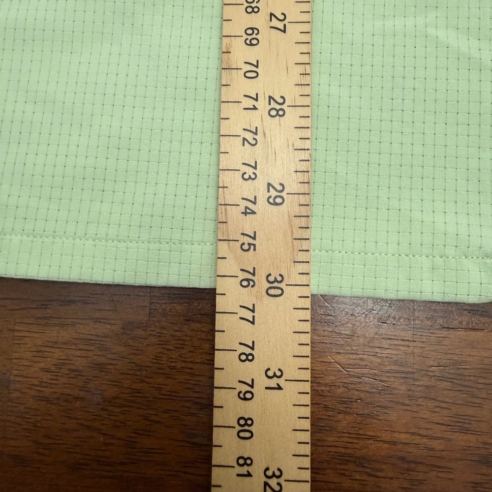 Lululemon Airing Easy Shirt Mens XXL Pale Green Grid Short Sleeve Button Down - Picture 6 of 6